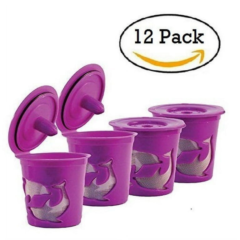 Reusable Keurig Coffee Filter Refillable K Cup Pod 12 Capsules