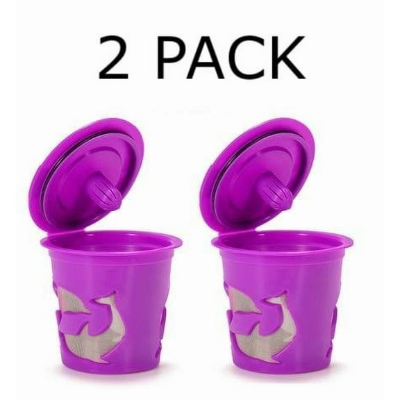 Reusable Keurig Coffee Filter, Refillable K Cup Pod - 2 Capsules