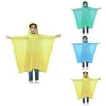 thumbnail image 1 of Reusable Kids Rain Poncho with Hood and Button Closure, 2 Pack EVA Rain Coats for 6-13 Year Old Boys and Girls, All Seasons Outdoor Protection, 1 of 4