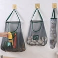 thumbnail image 1 of Reusable Kitchen Hanging Mesh Bag Large Capacity Home Fruit Vegetable Storage No.3, 1 of 7