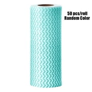 Reusable Kitchen Paper Towels, 50 Pcs/Roll Disposable Dish Cleaning Cloth, Kitchen Towels Roll