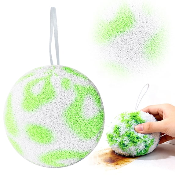 Reusable Kitchen Scrubber Ball, Multi-Purpose Dish & Pot Scrubber with Hanging Loop, Deep Cleaning Scrub Pad for Cookware, Sink, Tile, Bathroom & Household Cleaning