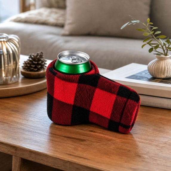 Reusable Knitted Beverage Holder with Handle Drink Sleeve Cozy for ...