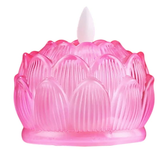 Reusable LED Lotus Buddha Lamp for Home Light Decoration Buddha Altar Table