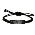 thumbnail image 1 of Reusable Labrador Retriever Dog Black Rope Bracelet, I'm Not a Regular Mom. I'm a, Present for Pet Lovers, Sarcasm Gifts from Friends, 1 of 1