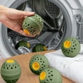thumbnail image 1 of Reusable Laundry Detergent Balls | Deodorizing & Pet Hair Remover | Washing Balls for Clothes | 1-Pack White or Green ABS Plastic Wash Balls, 1 of 6