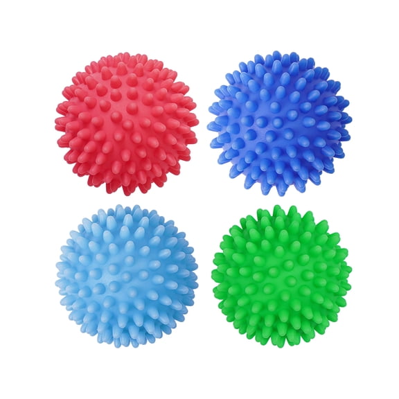 Reusable Laundry Dryer Balls - Eco Friendly Fabric Softener Alternatives Soften and Fluff Laundry Wrinkle Release(Set of 4 Random Color)