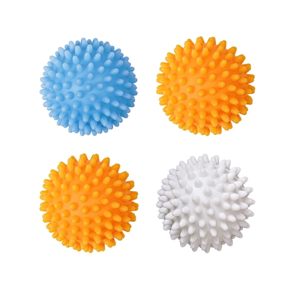 Reusable Laundry Dryer Balls - Eco Friendly Fabric Softener Alternatives Soften and Fluff Laundry Wrinkle Release(Set of 4 Random Color)