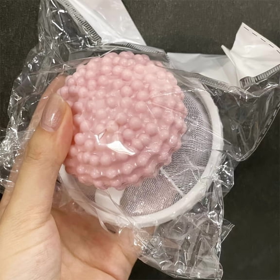 Reusable Laundry Filter Balls 3-Pack – Blue, Yellow & Pink 3-in-1 Hair & Lint Catcher for Washing Machine, Mesh Design Replaces Lint Trap & Filter Sock