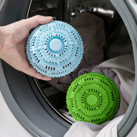 Reusable Laundry Hair Catcher Balls Plastic Washing Machine Lint Remover Pet Hair Removal Tool For Clothing Dryer Anti-Wrinkle Fabric Care FAJHHA | Blue