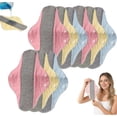 thumbnail image 1 of Reusable Leak-Proof Washable Incontinence Pads, Reusable Graphene Washable Leak-Proof Waterproof Pad for Elderly, Women, Postpartum & Heavy Flow Menstrual Use, Breathable Comfort (6pcs), 1 of 8
