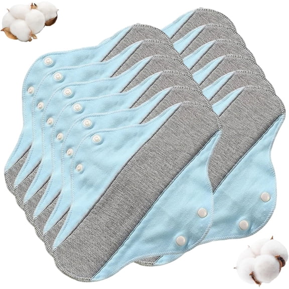 Reusable Leak-Proof & Waterproof Washable Incontinence Pads,Eco-Friendly,Cotton,Pure Cotton Washable Underwear, Cloth Menstrual Liners,Breathable Fabric,for Women