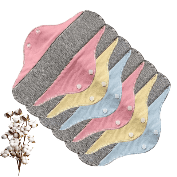 Reusable Leak-Proof & Waterproof Washable Incontinence Pads with Graphene Aseptic Technology for Elderly Care & Mobility Support, Feel Secure, Dry, and Comfortable , Eco-Friendly, (Multicolor 6)