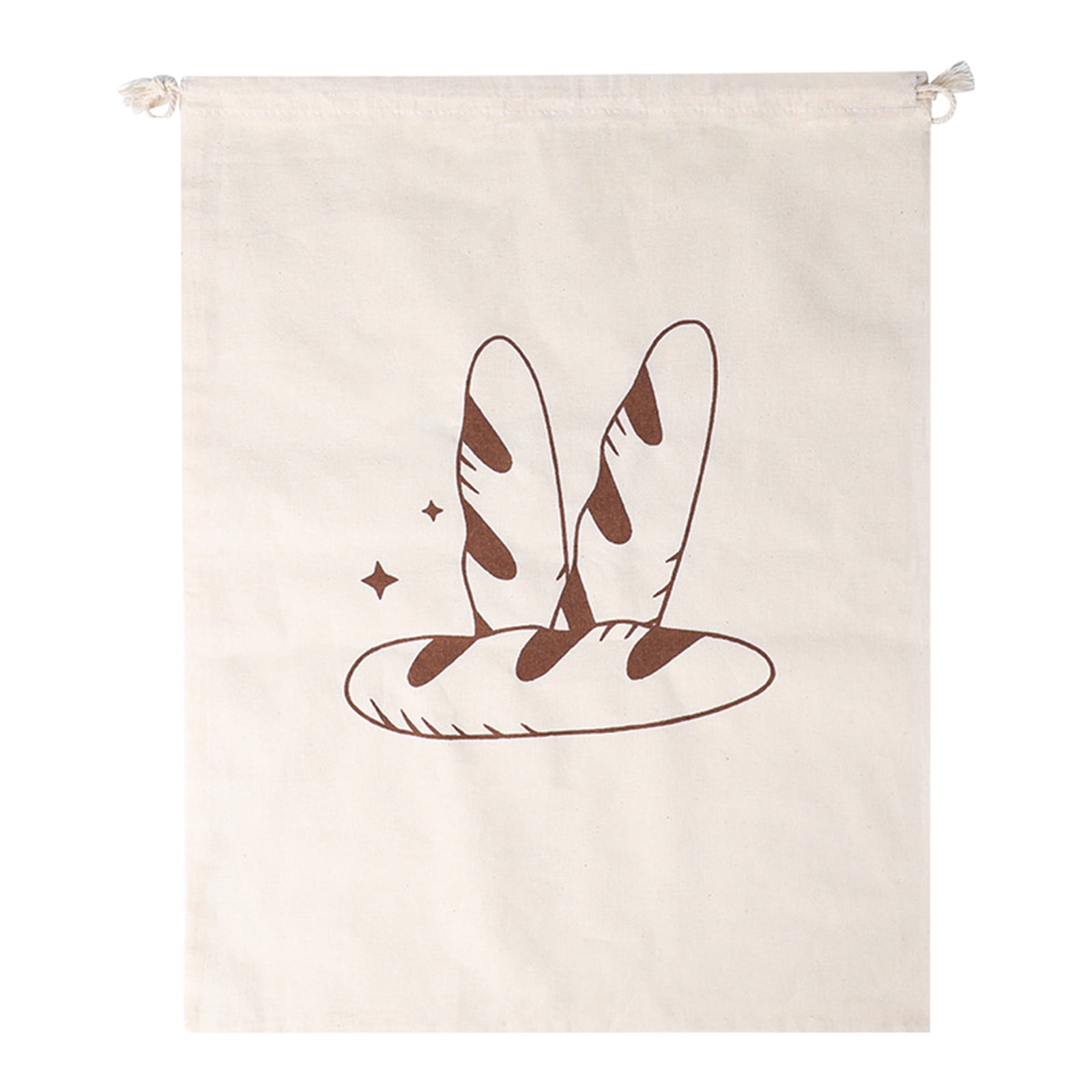 Reusable Linen Bread Bag Dstring Closure French Storage Cookie Keeper ...