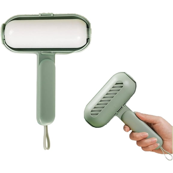 Reusable Lint Roller - Washable Pet Hair Remover that Never Needs Sticky Sheets, Powerful Gel Brush for Dog & Cat Hair on Furniture, Couch, Carpet, Bedding, and Car Upholstery