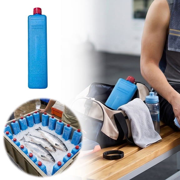 Reusable Long Ice Stick Portable Cooler Freezer Pack for Lunch Box Outdoor Picnic Camping Cold Drink Freshness Blue