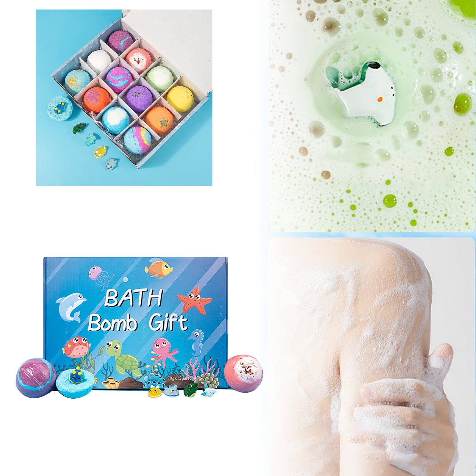 Reusable Loofah Sponge with Handle for Bathing Lay down Tanning Bed for