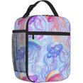 Reusable Lunch Bag Ocean Color Jellyfish Insulated Lunch Box Container