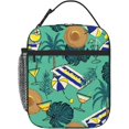 thumbnail image 1 of Reusable Lunch Bag Vacation Aloha Insulated Lunch Box Container Portable Cooler Thermal Lunch Tote Bag for Women Men Adult Work Office Picnic Travel Beach, 1 of 6