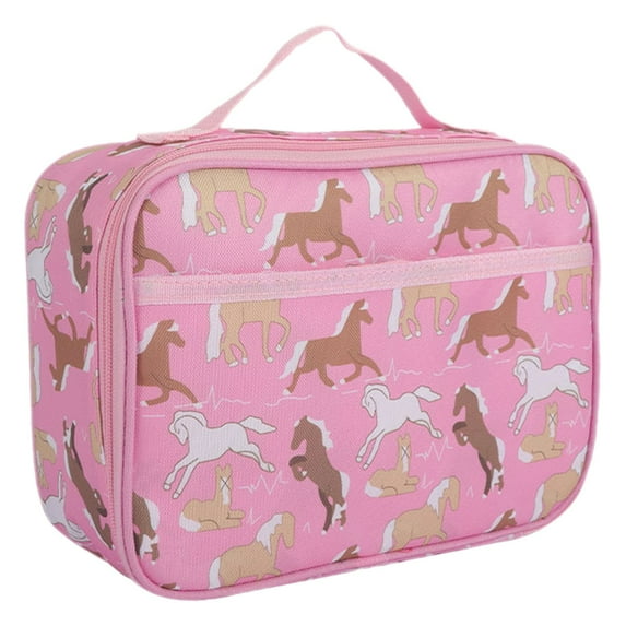 Reusable Lunch Box for Men/Women Insulated Lunch Bag Leakproof Lunchbox for School Work Office Picnic Beach Travel,Insulated Small LunchBox,Heavy Duty,Pink,9.44x3.54x7.08"