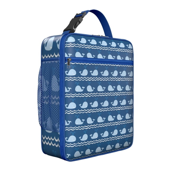 Reusable Lunch Box with Shark Design, Ocean Life Insulated Lunch Bag for , and Professionals, Leakproof Compact Tote with Pockets for Any Occasion