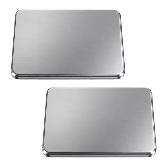 Reusable Lunch Container Cooling Plates, Stainless Steel Lunch Box Ice Packs, 6.89 x 4.53 in Flat Chilled Inserts for School, Work, Meals, 2 Pack