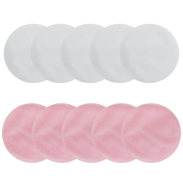 Reusable Makeup Remover Pads 10 Pieces Soft Organic Cotton Rounds