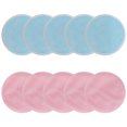 thumbnail image 1 of Reusable Makeup Remover Pads - 10 Pieces Soft Organic Cotton Rounds with Washable Drawstring, 1 of 5