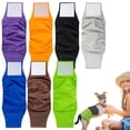 thumbnail image 1 of Reusable Male Dog Belly Bands - Washable & Leak-Proof Diaper Wraps, Adjustable for Puppies To Adult Dogs, Super Absorbent & Comfortable Design 42*12CM, Green, 1 of 10