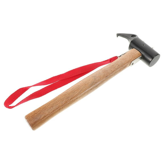 WHAMVOX Camping Mallet with Wooden Handle and Iron Head for Outdoor Use 6.5 Inches Long