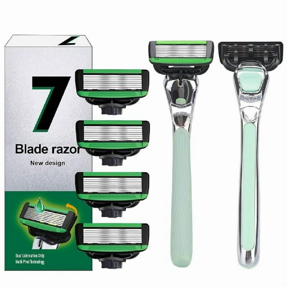 Reusable Manual Razro Shaving Razro with 5 Stainless Steel Razro Tip Metal Razro for Women Men