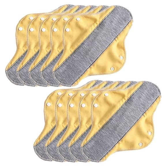 Reusable Menstrual Pad, 10 Pack Ultra Absorbent Cloth Pads Washable Incontinence Pads for Elderly Care & Mobility Support, Leak-Proof & Waterproof, Dry and Comfortable