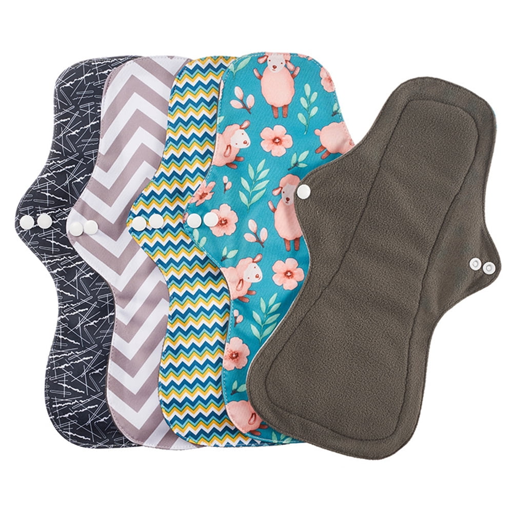 Reusable Menstrual Pads,Bamboo Cloth Pads for Heavy Flow,Extra