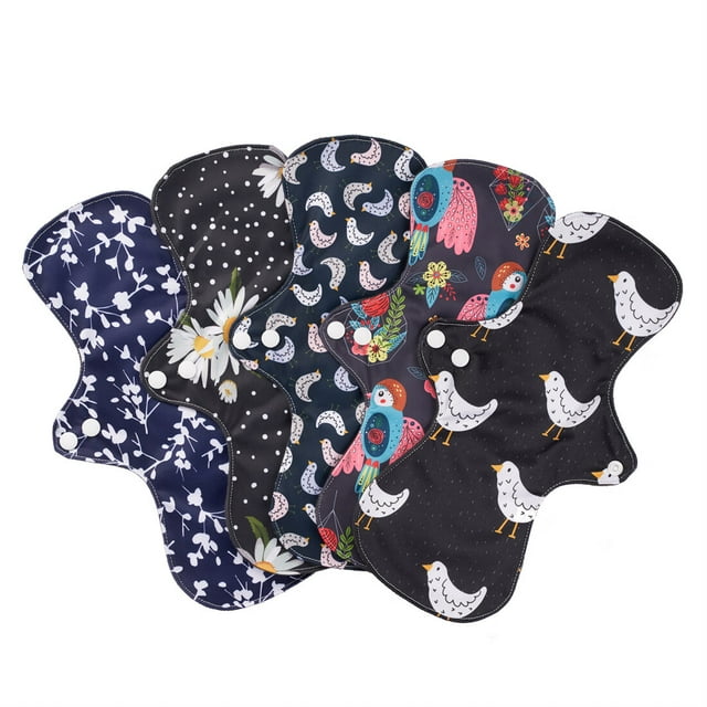 Reusable Menstrual Pads,Breathable Mesh Surface Cloth Pads for Heavy