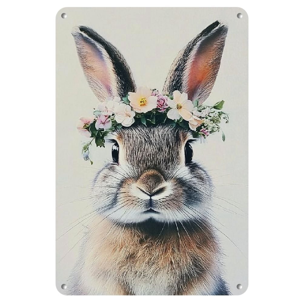 A Reusable Metal Rabbit Sign with Pre-Drilled Holes - Whimsical Garden ...