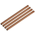 thumbnail image 1 of Reusable Metal Straws 4Pcs, Stainless Steel Straight Drinking Straw 8.5" Long for Boba Tea Milk Shake Juice  Rose Gold, 1 of 5