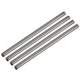 thumbnail image 1 of Reusable Metal Straws 4Pcs, Stainless Steel Straight Drinking Straw 8.5" Long for Boba Tea Milk Shake Juice  Silver, 1 of 5