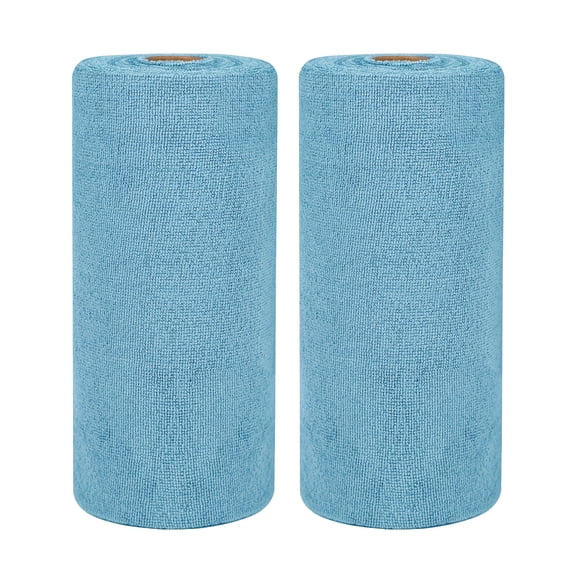 Reusable Microfiber Cleaning Cloth Roll Washable Tear Away Towels 12x12 Inch Absorbent Dish Rags for Kitchen Home Car