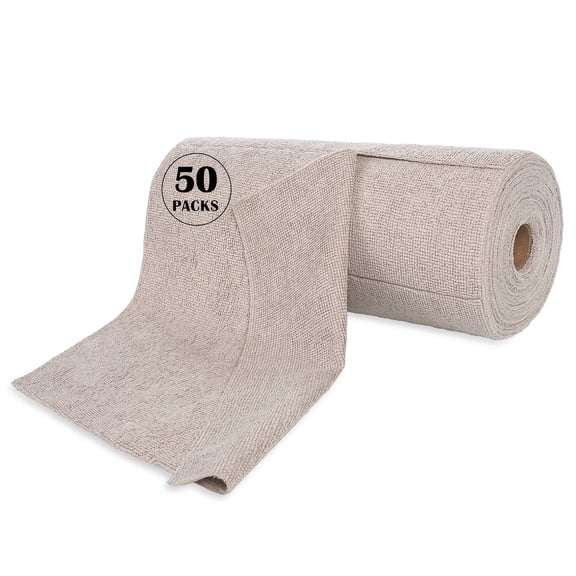 Reusable Microfiber Cleaning Cloth Roll Washable Tear Away Towels 12x12 Inch Absorbent Dish Rags for Kitchen Home Car