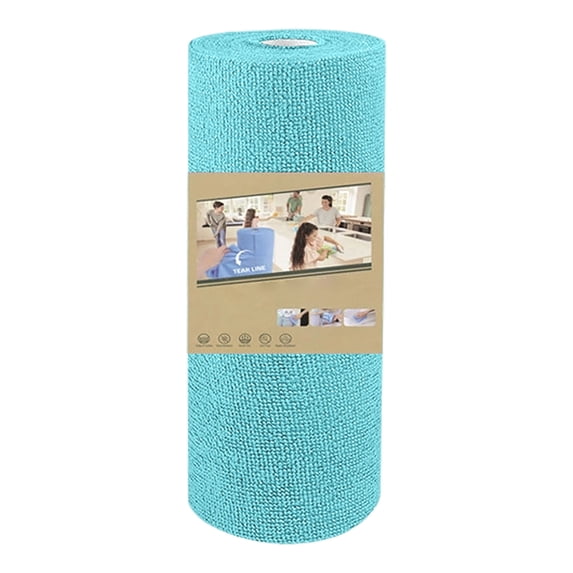 Reusable Microfiber Cleaning Cloths 20 Pack, Multi-Purpose Tearable Roll for Kitchen, Car, and Glass Cleaning, Super Absorbent & Lint-Free Dish Towels for Home and Garage