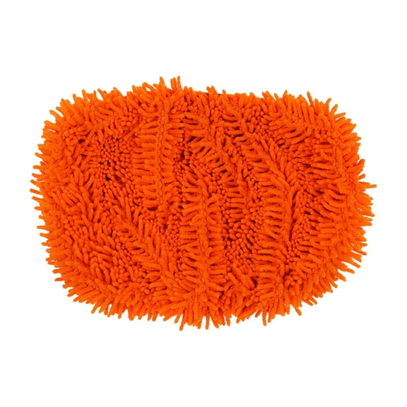 Reusable Microfiber Mop Pads, Dry Sweeping Cloths, Washable Wet Mopping Cloth Refills for Floor Cleaning Orange