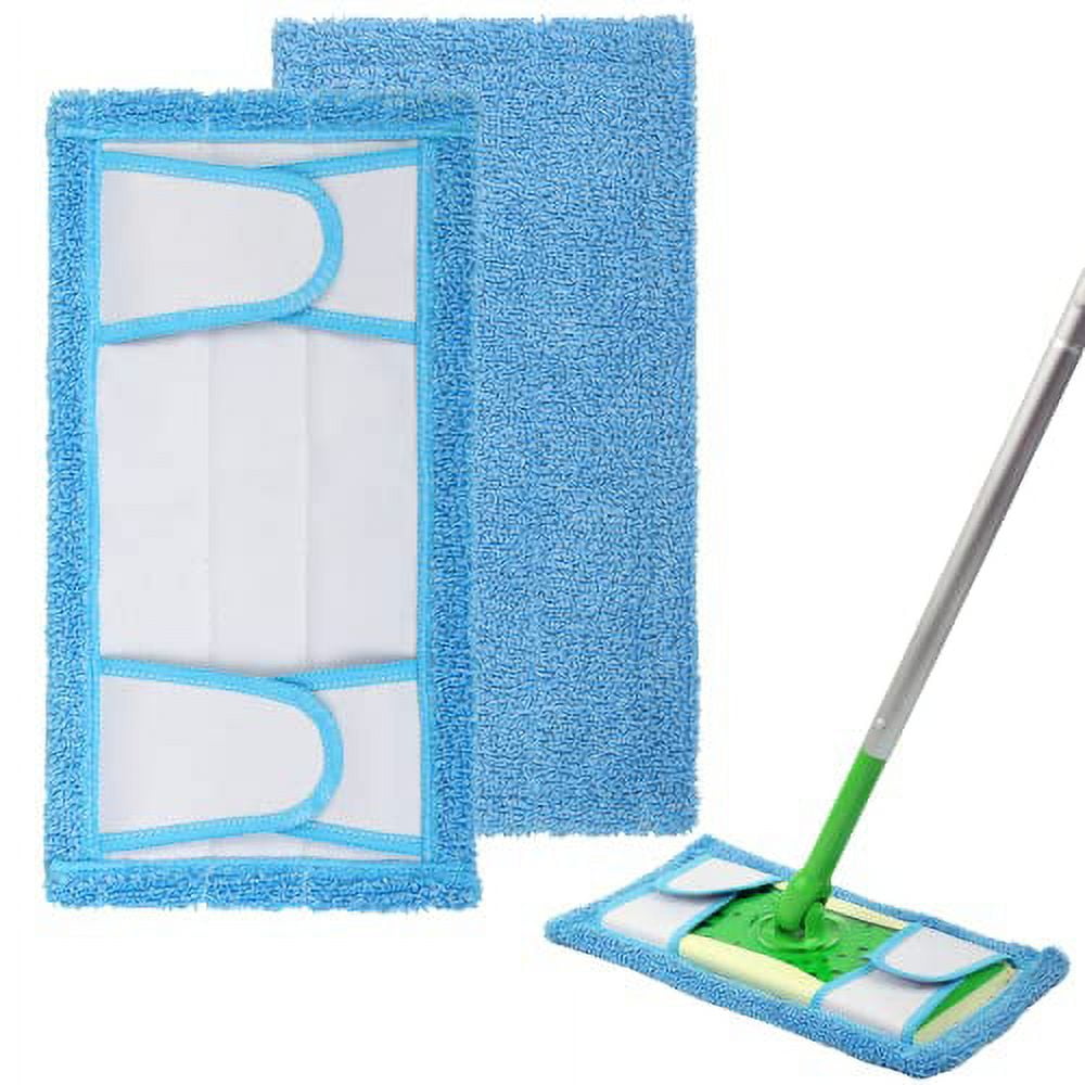 Flammi Microfiber Mop Floor Cleaning System - Washable Pads