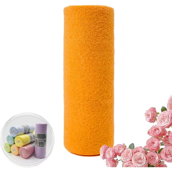 Reusable Microfiber Paper Towels Roll, 2025 New Microfiber Paper Towels Roll, Reusable Paper Towels Washable Roll, Ultra Absorbent Dish Rags for Kitchen, Car, Dishes