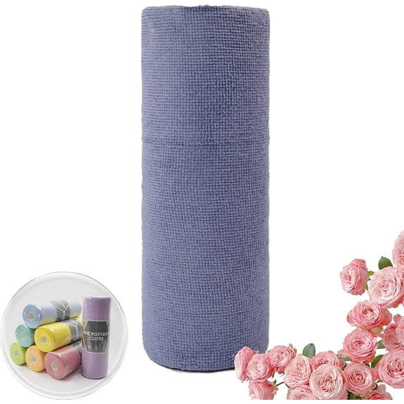 Reusable Microfiber Paper Towels Roll, 2025 New Microfiber Paper Towels Roll, Reusable Paper Towels Washable Roll, Ultra Absorbent Dish Rags for Kitchen, Car, Dishes