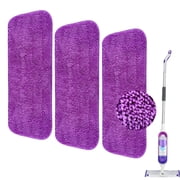 Reusable Microfiber Power Mop Refills Pads Compatible with SwifferPower Mop Mop,Pack of 3