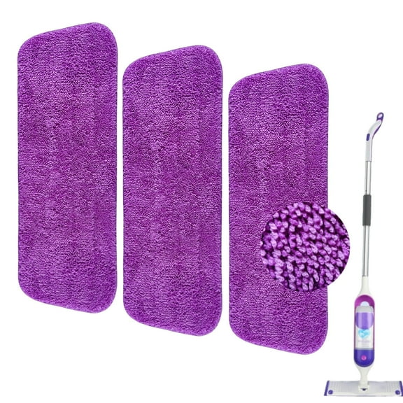 Reusable Microfiber Power Mop Refills Pads Compatible with SwifferPower Mop Mop,Pack of 3