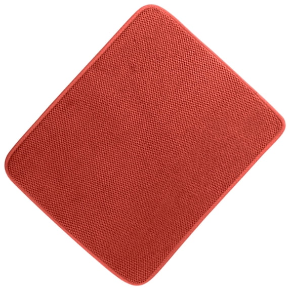 Reusable Microfiber Table Placemat, Washable Wipeable Heat Resistant Table Placemat for Dining Table, Ultra-Absorbent Long-Lasting Place Mat for Home Kitchen Dining or Restaurant,Z014-Red