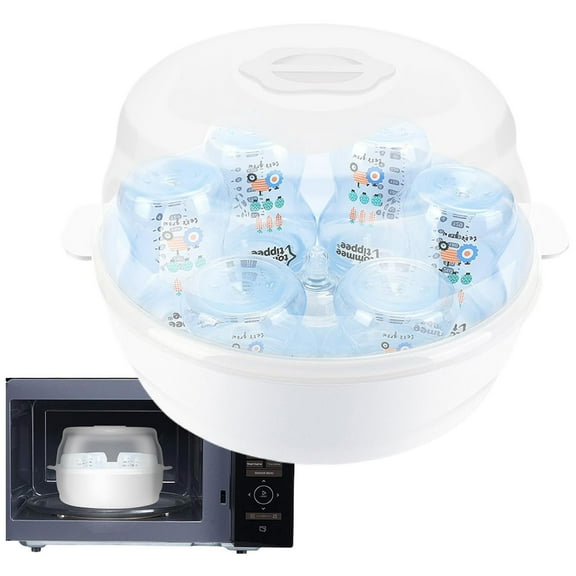 Reusable Microwave Steam Sterilizer for Bottles, High Temperature Resistant Bottle Cleaner, Perfect for Home Use with Convenient Storage