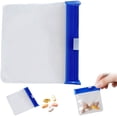 thumbnail image 1 of Reusable Mini Storage Pouches, Waterproof Small Zipper Bags, Color Coded Pill Organizer Travel Vitamin and Supplement Storage Bags, 1 of 9