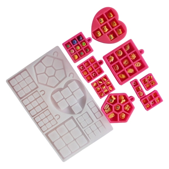 Reusable Miniature Kitchen Grid Silicone Mold Handmade Decorative Accessories